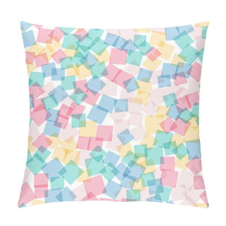 Personality  Abstract Squares Pattern White Geometric Background Beauteous Random Squares Geometric Chaotic Pillow Covers