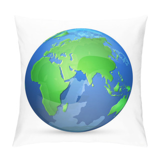 Personality  Earth Icon, Vector Design Pillow Covers