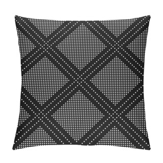 Personality  Seamless Pattern Of Dots And Rhombuses. Geometric Dotted Background. Vector Illustration. Good Quality. Good Design. Pillow Covers