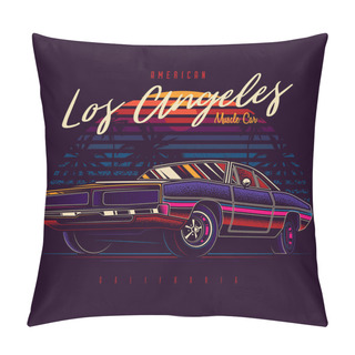 Personality  Vin_car_retro_02_4 Pillow Covers