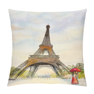 Personality  Paris European City Landscape. France, Eiffel Tower. Pillow Covers