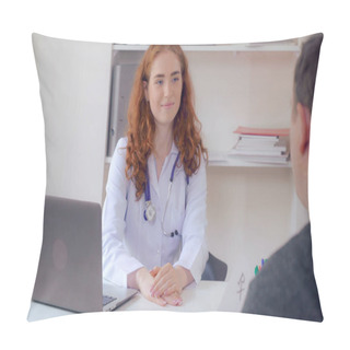 Personality  Doctors Appointment In Clinic. Pillow Covers