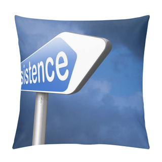Personality  Persistence Road Sign Pillow Covers