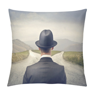 Personality  Man With Hat Pillow Covers
