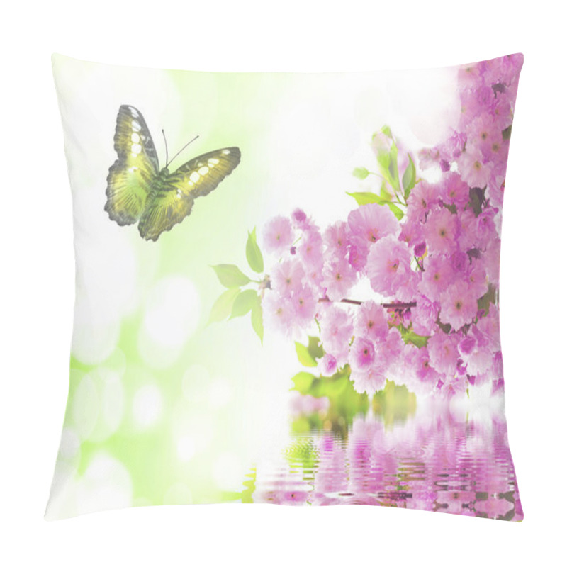 Personality  Beautiful Butterfly And Flowers Pillow Covers