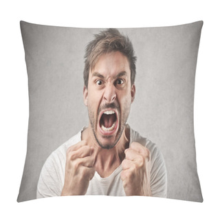 Personality  Angry Shouting Man Pillow Covers