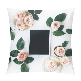 Personality  Tablet, Vintage Golden Tray Pillow Covers