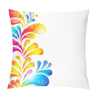 Personality  Abstract Bright Background With Teardrop-shaped Arches. Pillow Covers