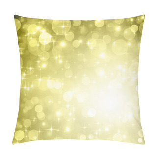 Personality  Gold Glitter On A Dark Yellow Background Pillow Covers