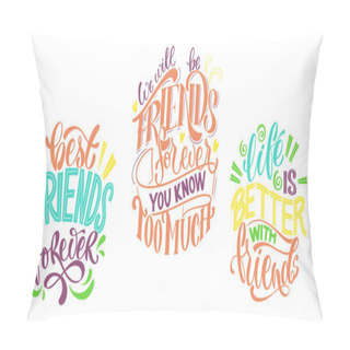 Personality  Quote About Friends. Pillow Covers