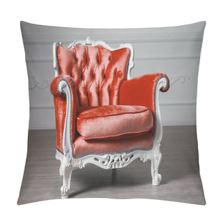 Personality  Red Armchair In The Room Pillow Covers