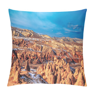 Personality  Amazing Mountain Landscape In Cappadocia. Dervent Valley.  Pillow Covers