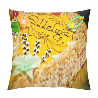 Personality  Easter Mazurkas. Traditional Polish Confectionery For The Holidays Pillow Covers