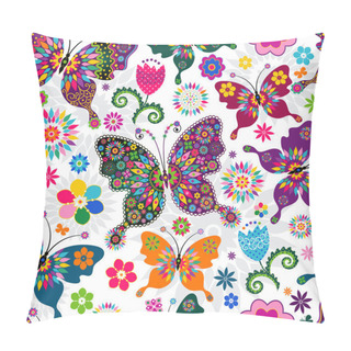 Personality  Seamless Spring Pattern Pillow Covers