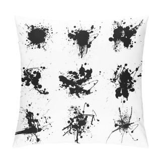 Personality  Black Splat Collect Pillow Covers