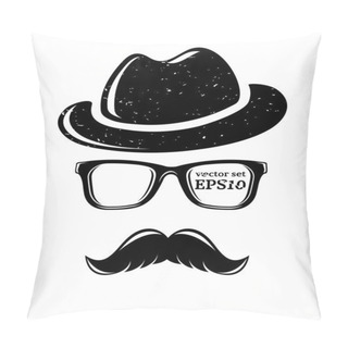 Personality  Hipster Disguise Set Pillow Covers