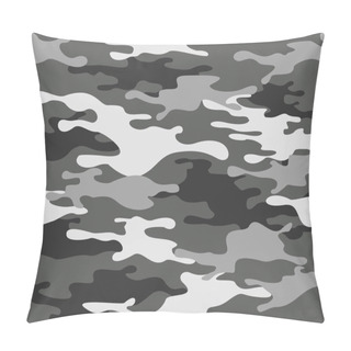 Personality  Camouflage Seamless Pattern From Spots. Military Texture. Abstract Camo. Print On Fabric And Clothes. For Hunting And Fishing Vector Illustration. Pillow Covers