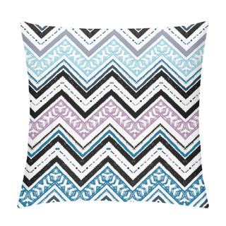 Personality  Seamless Ethnic Zigzag Chevron Pattern Pillow Covers