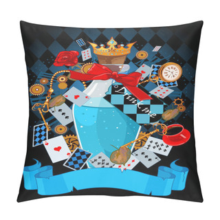 Personality  Drink Me Bottle Wonderland Design Pillow Covers