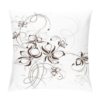Personality  Vintage Floral Background, Vector Illustration Pillow Covers