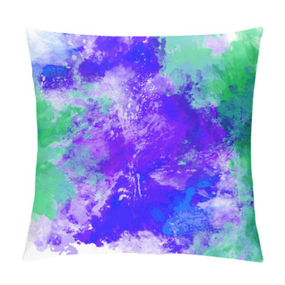 Personality  Abstract Watercolor Painting. Pillow Covers