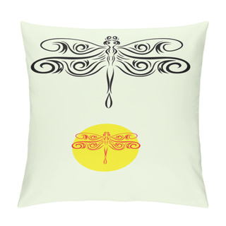 Personality  Dragonfly, Art Vector Pillow Covers