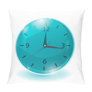 Personality  Vector Design Of Clock Illustration Pillow Covers