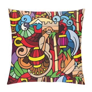 Personality  Chinese New Year Seamless Pattern Pillow Covers