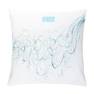 Personality  Particle Flow Array Colorful Vector Abstract Background, Life Fo Pillow Covers