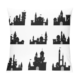 Personality  Set Of Casle Silhouettes Pillow Covers