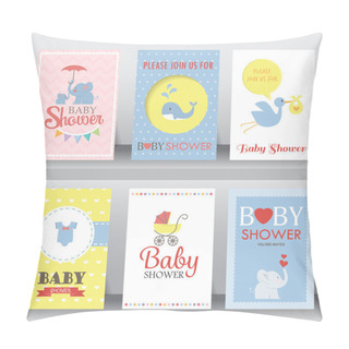 Personality  Baby Shower Invitation Cards Pillow Covers