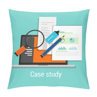Personality  Case Study Studies Icon Flat Laptop Magnifier Pillow Covers