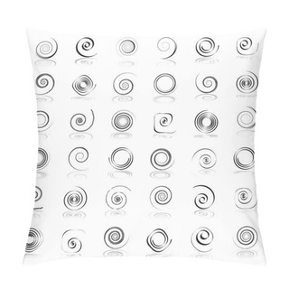 Personality  Spiral Design Elements. Pillow Covers
