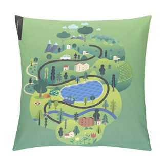 Personality  Magical Summer Landcape Pillow Covers