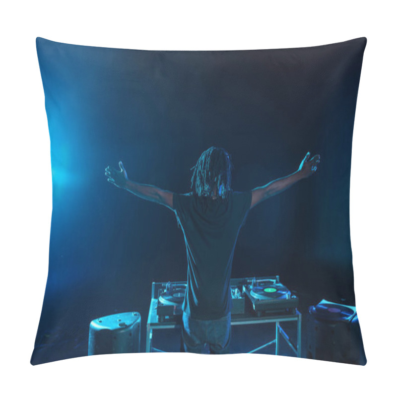 Personality  DJ with sound mixer  pillow covers