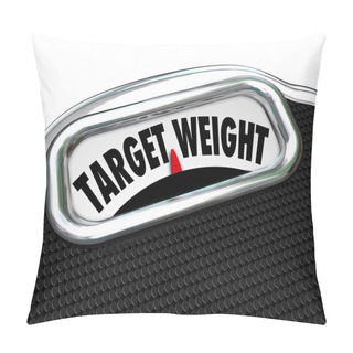 Personality  Target Weight Words Scale Healthy Goal Fitness Pillow Covers