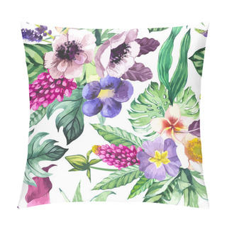 Personality  Vector Illustration With Watercolor Flowers. Pillow Covers