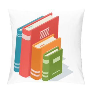 Personality  Isometric Book Icon Vector Illustration. Pillow Covers
