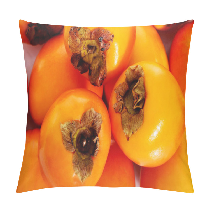 Personality  Kaki fruits up front view. pillow covers
