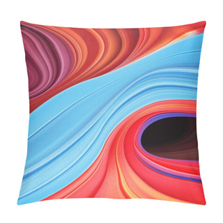 Personality  A Vector Illustration Of Abstract Liquified Streaks For Smartphone Desktop, Presentation Background. Pillow Covers