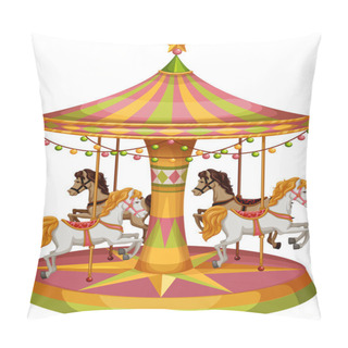 Personality  A Merry-go-round Horse Ride Pillow Covers