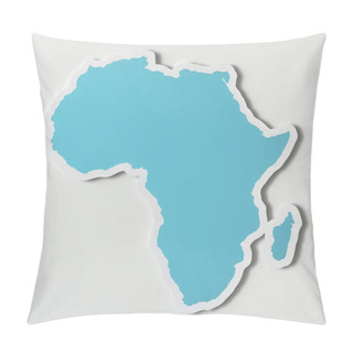 Personality  Free Blank Map Of Africa Pillow Covers