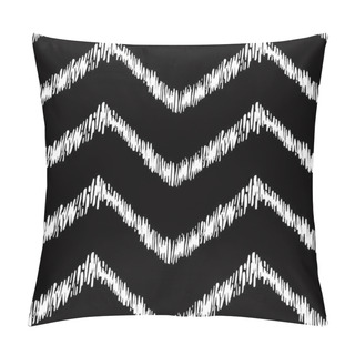 Personality  Seamless Texture With Wavy Zigzags Pillow Covers