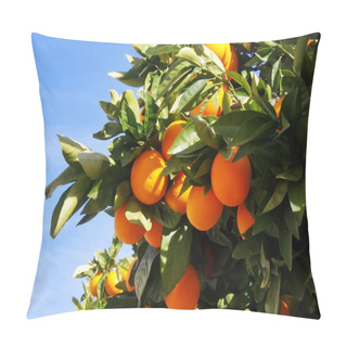 Personality  Branch Orange Tree Fruits Green Leaves  Pillow Covers