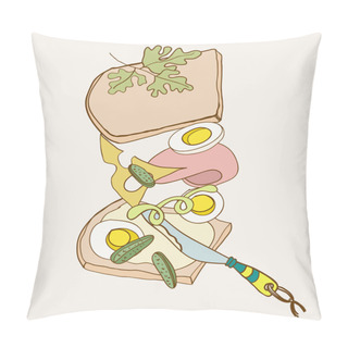 Personality  Sandwich Pillow Covers