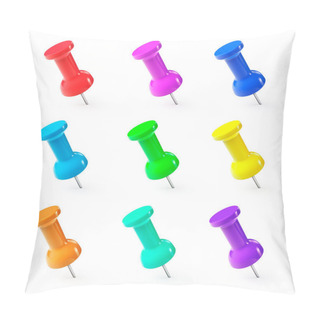 Personality  Set Of Paper Push Pins Pillow Covers