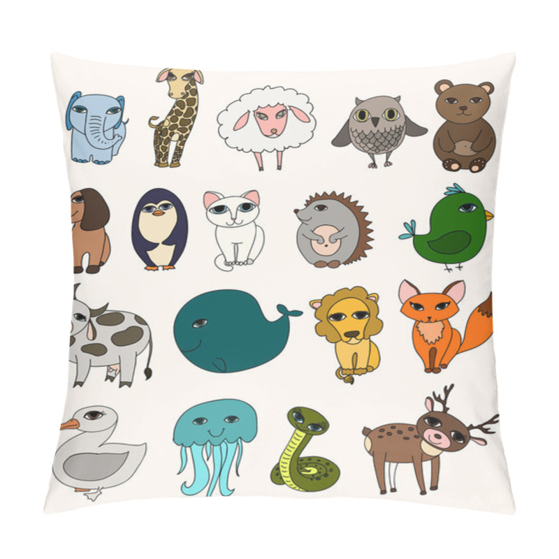 Personality  Set Of Cute Wild Animals Pillow Covers