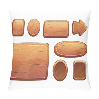 Personality  Cartoon Wooden Game Assets Pillow Covers