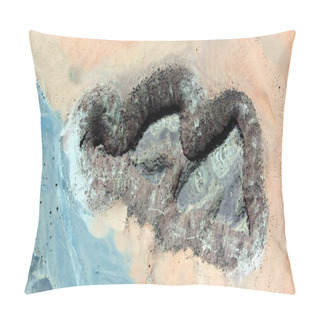 Personality    Abstract Photography Of The Deserts Of Africa From The Air.  Pillow Covers