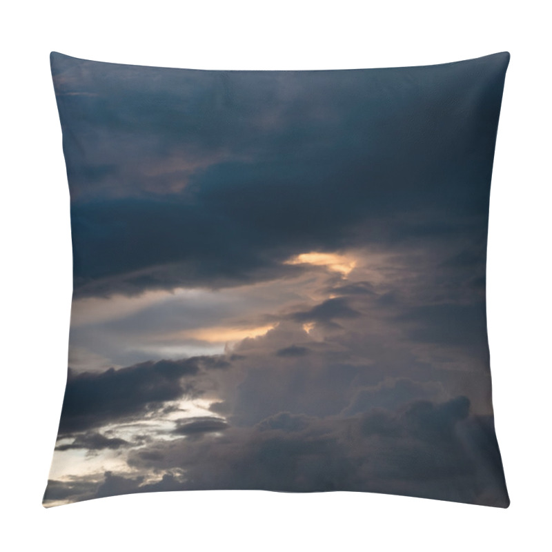 Personality  Twilight Sunset Sky With Cloudy And Sunlight Through Clouds Pillow Covers